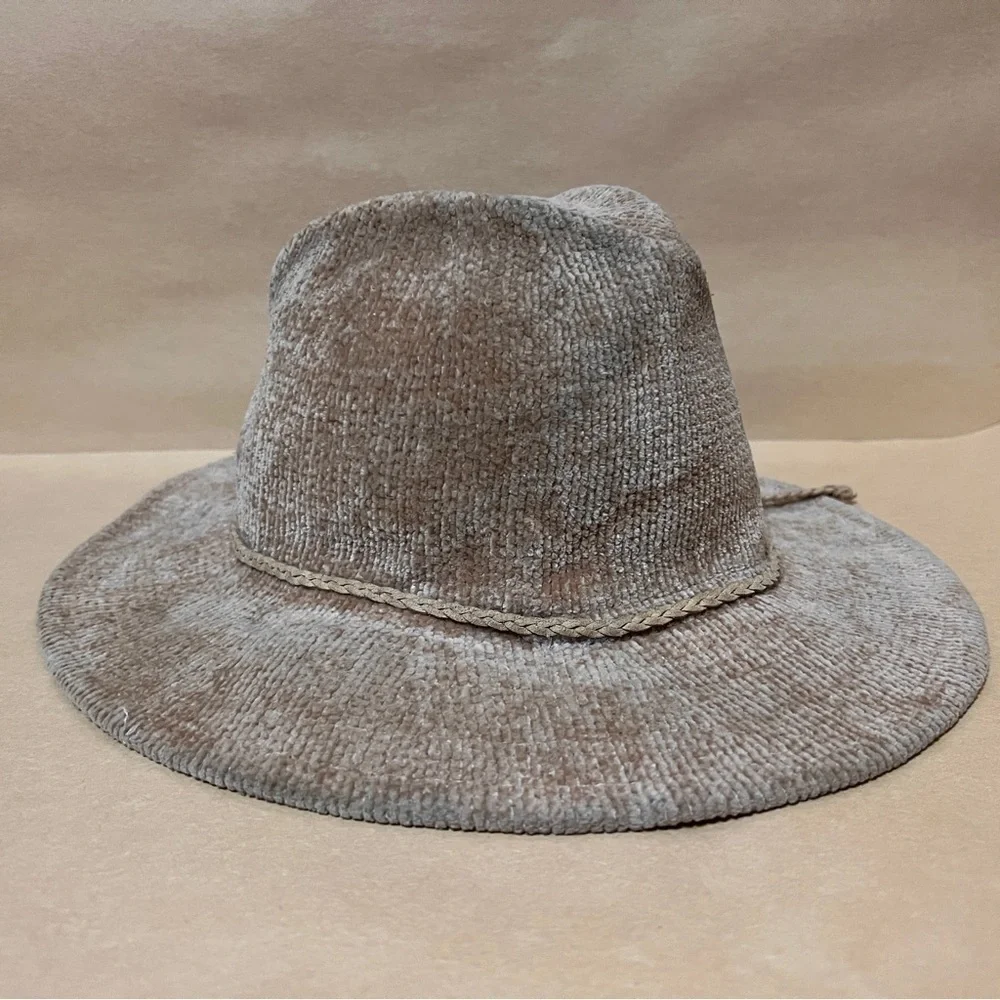 Anthropologie chenille fedora